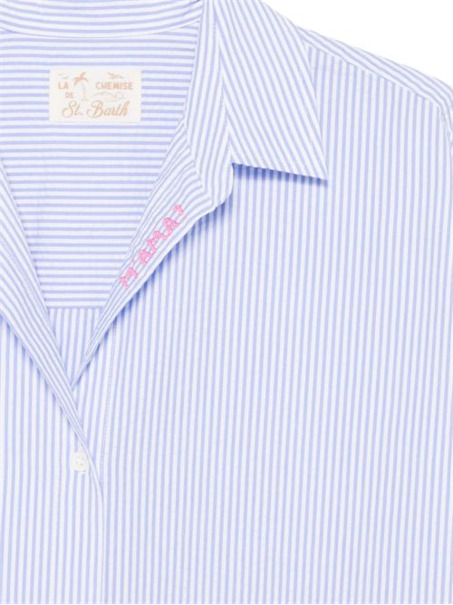 Camicia donna Cristal in cotone a righe azzurre MC2 SAINT BARTH | CRISTAL00702L